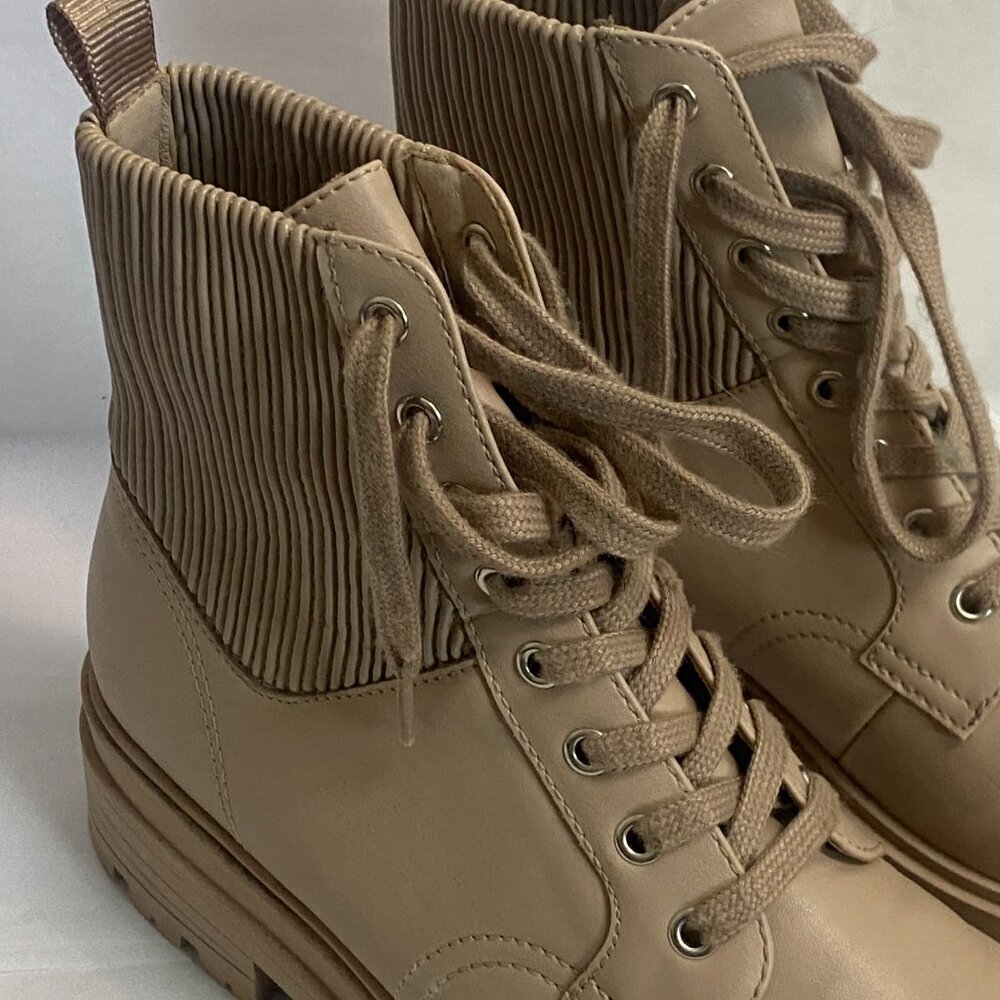 💛Limelight Women's Corie Combat Boots Blush Beige Lace Up - Picture 4 of 4